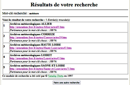 resultat de recherche